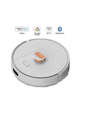 Robot aspirapolvere lava e aspira pavimenti Vinco 3 in 1 con stazione di ricarica Wi-Fi Alexa Google Home Bluetooth