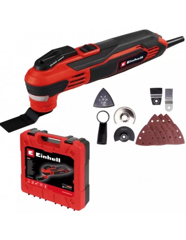 Multifunzione a filo Einhell TE MG 350 EQ motore da 350 W per levigare e tagliare legno, plastica e metallo luce LED integrata