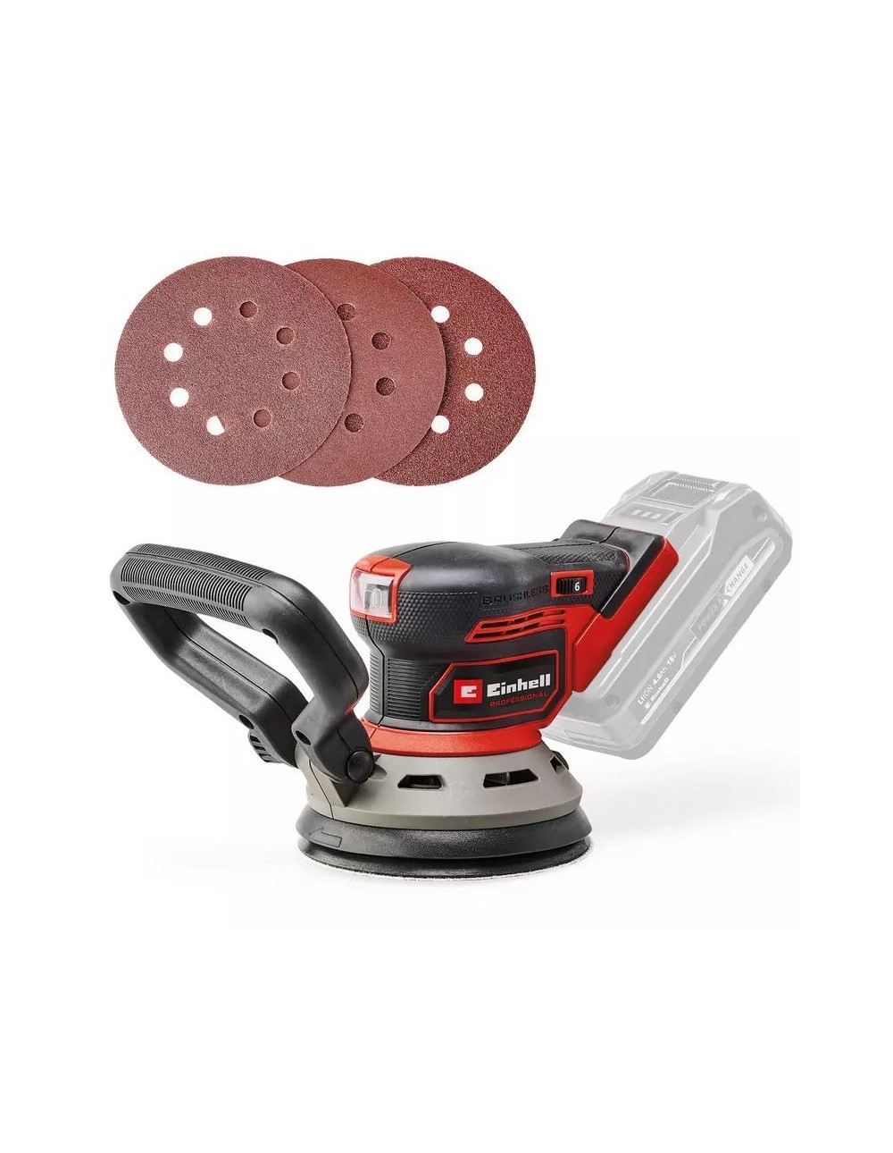 Levigatrice Rotorbitale a batteria Einhell TP-RS 18/32 Li Professional 18V Brushless disco abrasivo Ø 125 mm