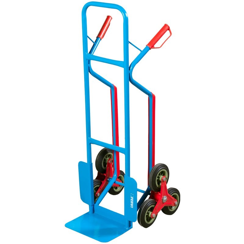 Carrello saliscale con 3 ruote Fervi C183 portata 200 kg manopole antinfortunistiche pala 310 x 220 mm