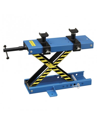 Sollevatore a pantografo per moto e Quad FERVI 0452 portata 400 Kg Cric per ponte Officina o da terra