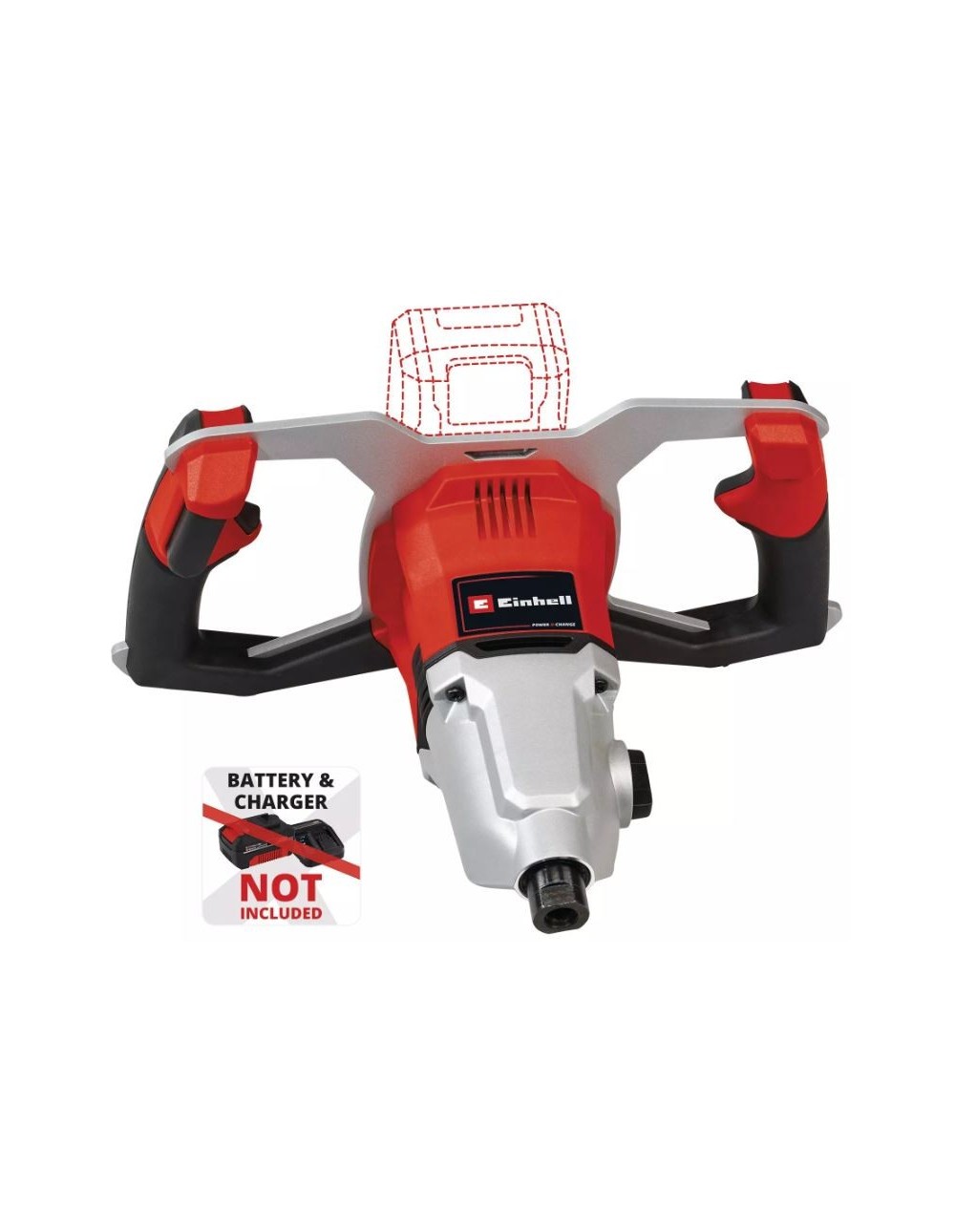 Trapano miscelatore a batteria 18V Einhell TP-MX 18-2 PROFESSIONAL  per malte gesso vernici e pitture 2 velocità attacco M14