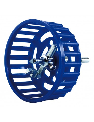 Dispositivo per taglio circolare per metallo duro KWB 20 - 90 mm con cestino protettivo