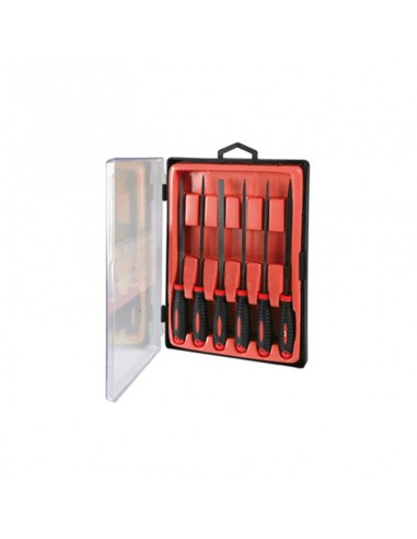 Lime ad Ago per metallo serie da 6 Pz Valex 1461694 lama tonda, mezzatonda, rettangolare, triangolare, piatta ad ago, quadra