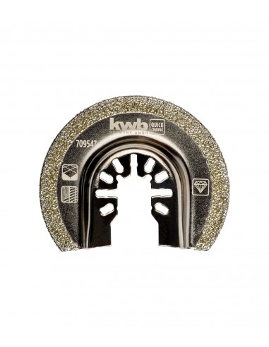 Lama ad immersione Diamantata KWB Semicircolare 65X12 mm per multifunzione multiutensile