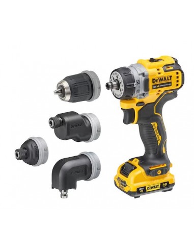 Avvitatore con 4 mandrini Dewalt DCD703L2T-QW doppia velocità con batteria 12 V e caricabatteria
