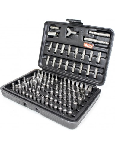 Kit Inserti Valex 1460620 Set Torx, Croce, Stella ed Esagonali da 100 Pz in Valigetta