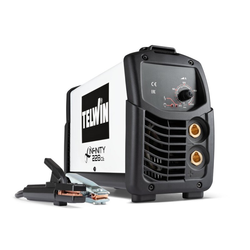 Saldatrice Telwin Infinity 228 elettrodo mma/tig completa di accessori saldatura mma