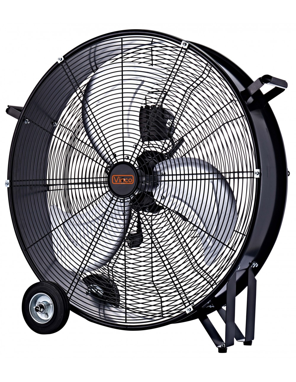 Ventilatore da terra Industriale Vinco diametro 60 cm potenza 120 W silenzioso con 3 velocità ruote e maniglia