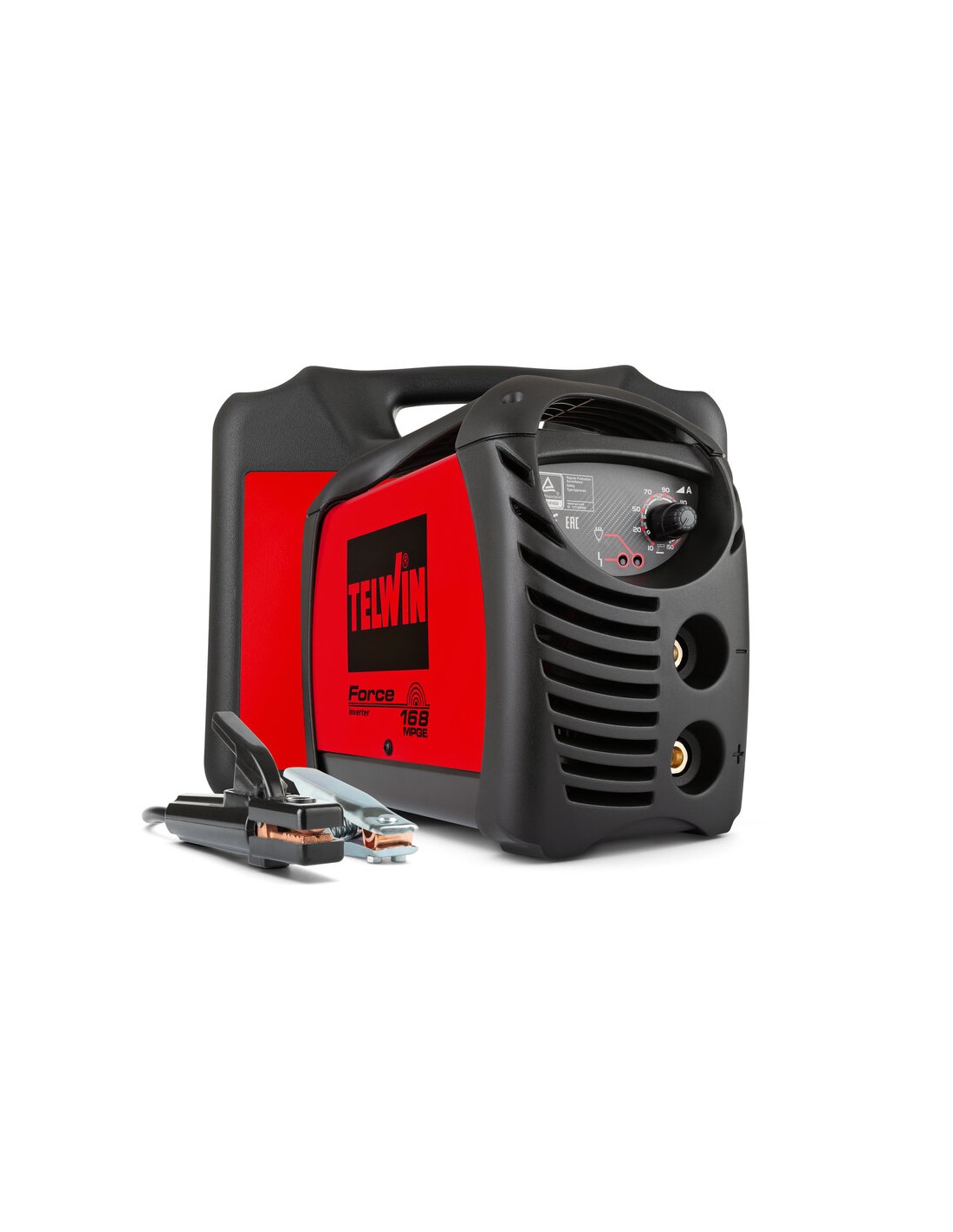 Saldatrice inverter Telwin 168 MPGE ad elettrodo MMA in corrente continua DC Potenza 150A Saldatrice inverter Telwin 168 MPGE ad elettrodo MMA in corrente continua DC Potenza 150A