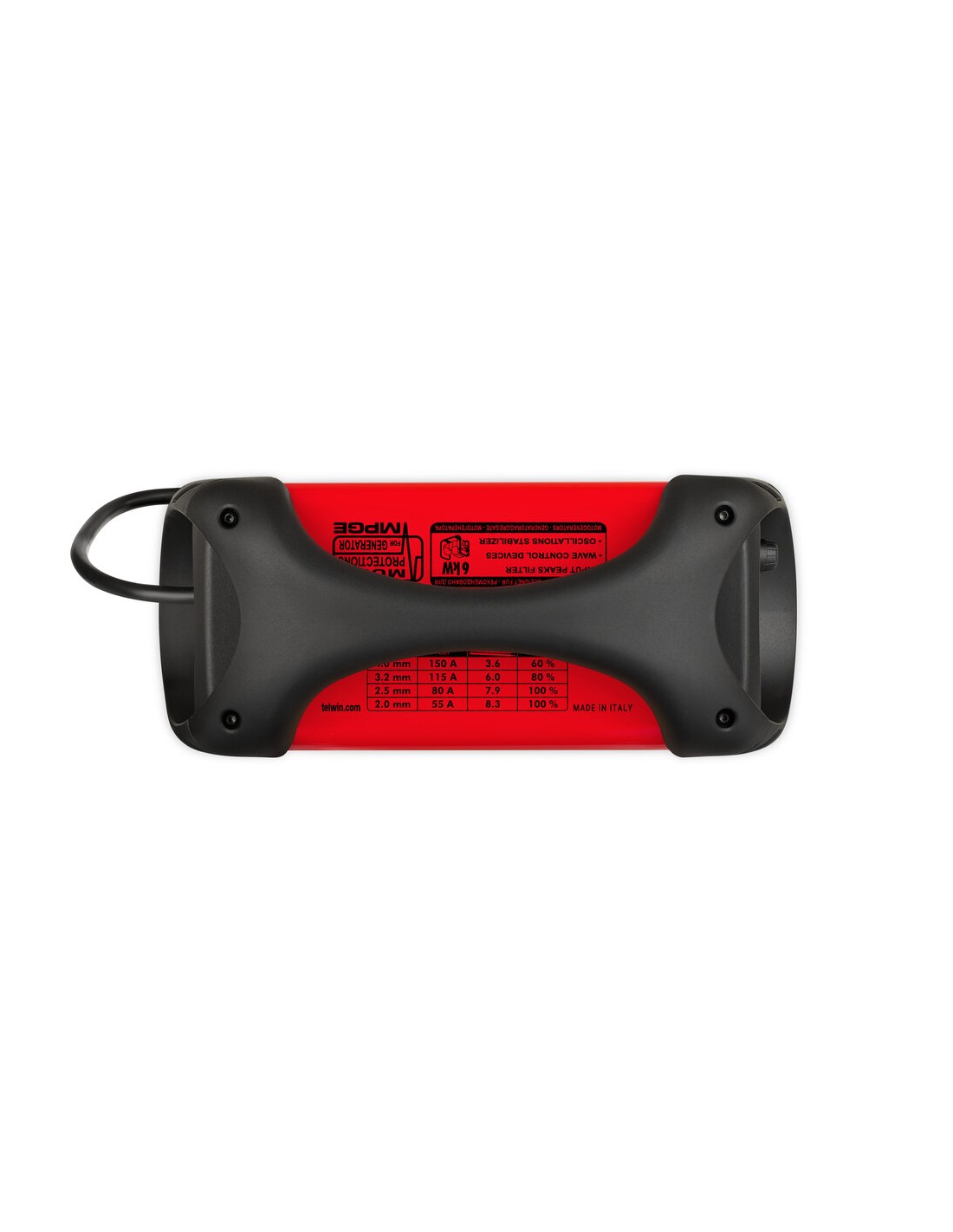 Saldatrice inverter Telwin 168 MPGE ad elettrodo MMA in corrente continua DC Potenza 150A Saldatrice inverter Telwin 168 MPGE ad elettrodo MMA in corrente continua DC Potenza 150A