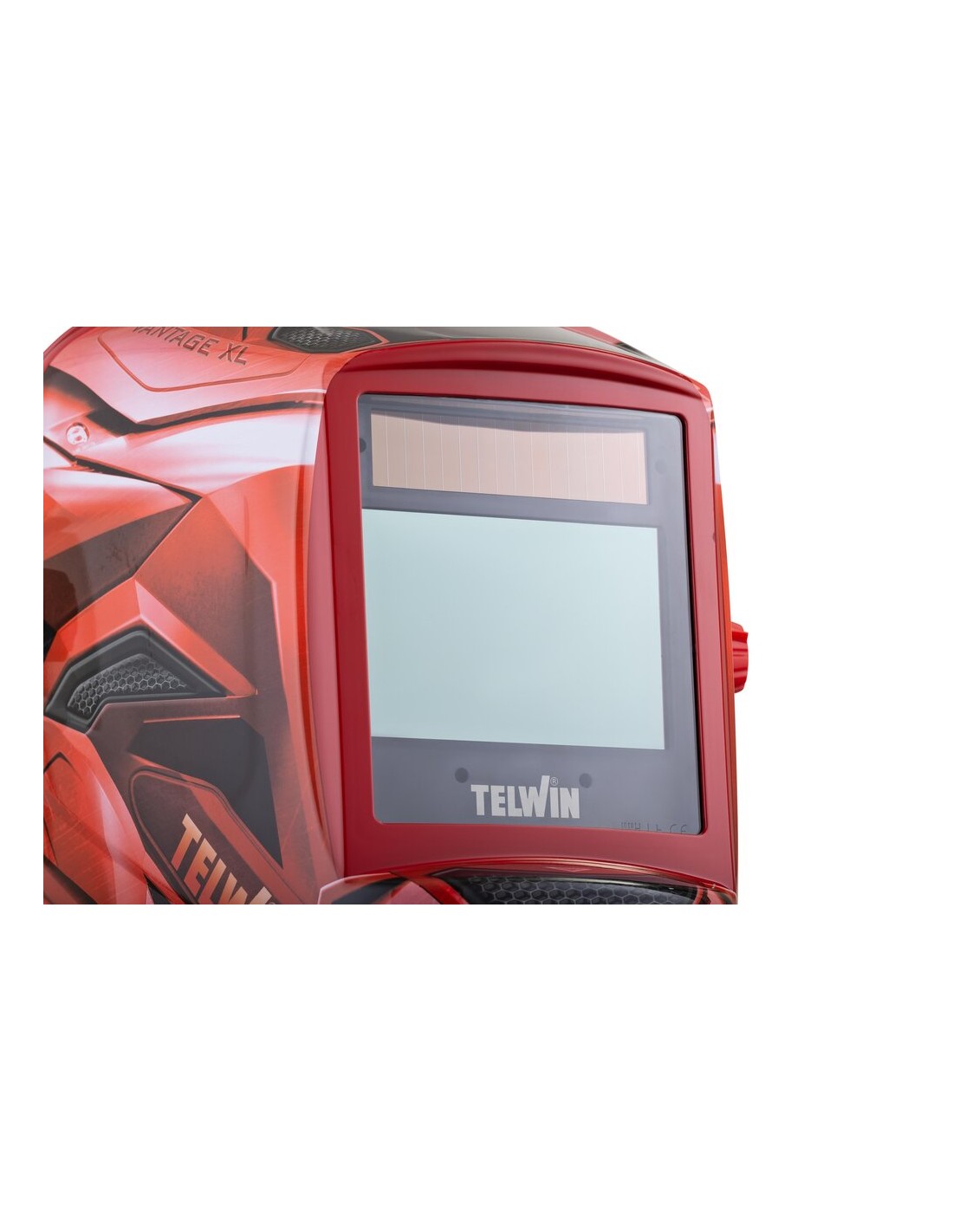 Maschera automatica Telwin Vintage Red XL per saldatura campo visivo ampio MMA-TIG  MIG-MAG Maschera automatica Telwin Vintage Red XL per saldatura campo visivo ampio MMA-TIG  MIG-MAG