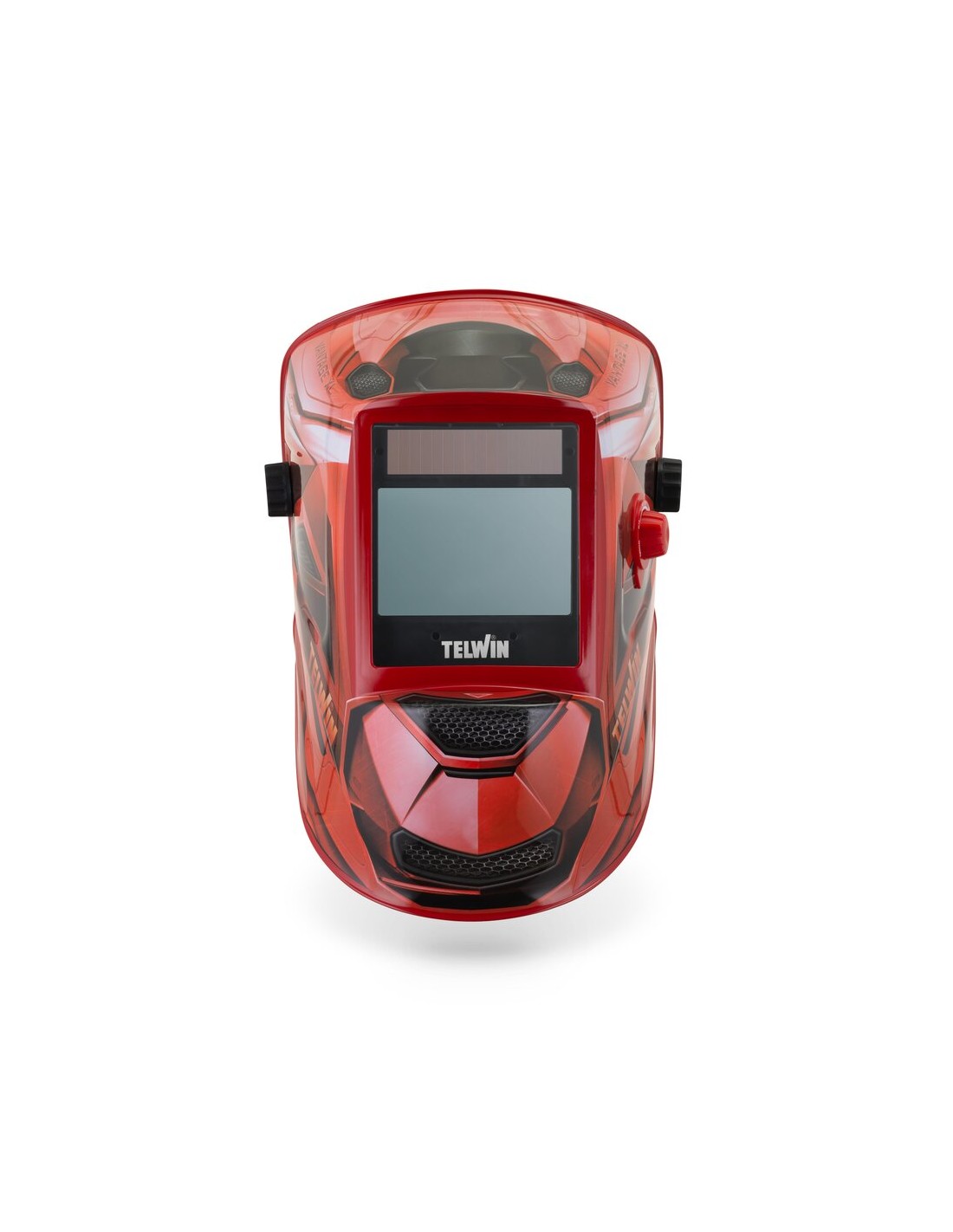 Maschera automatica Telwin Vintage Red XL per saldatura campo visivo ampio MMA-TIG  MIG-MAG Maschera automatica Telwin Vintage Red XL per saldatura campo visivo ampio MMA-TIG  MIG-MAG