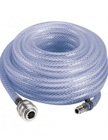 Tubo alta pressione per compressore 15 Mt flessibile intrecciato Einhell diametro 6 mm