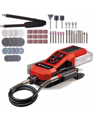 Incisore a batteria Einhell TE-MT 18/34 Li Solo 18V regolazione elettronica per lucidatura e levigatura velocità 34000 min