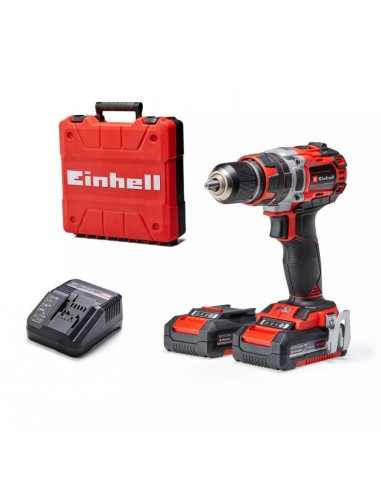 Trapano avvitatore a percussione con batteria 18V 2 Ah valigetta 13 mm Einhell