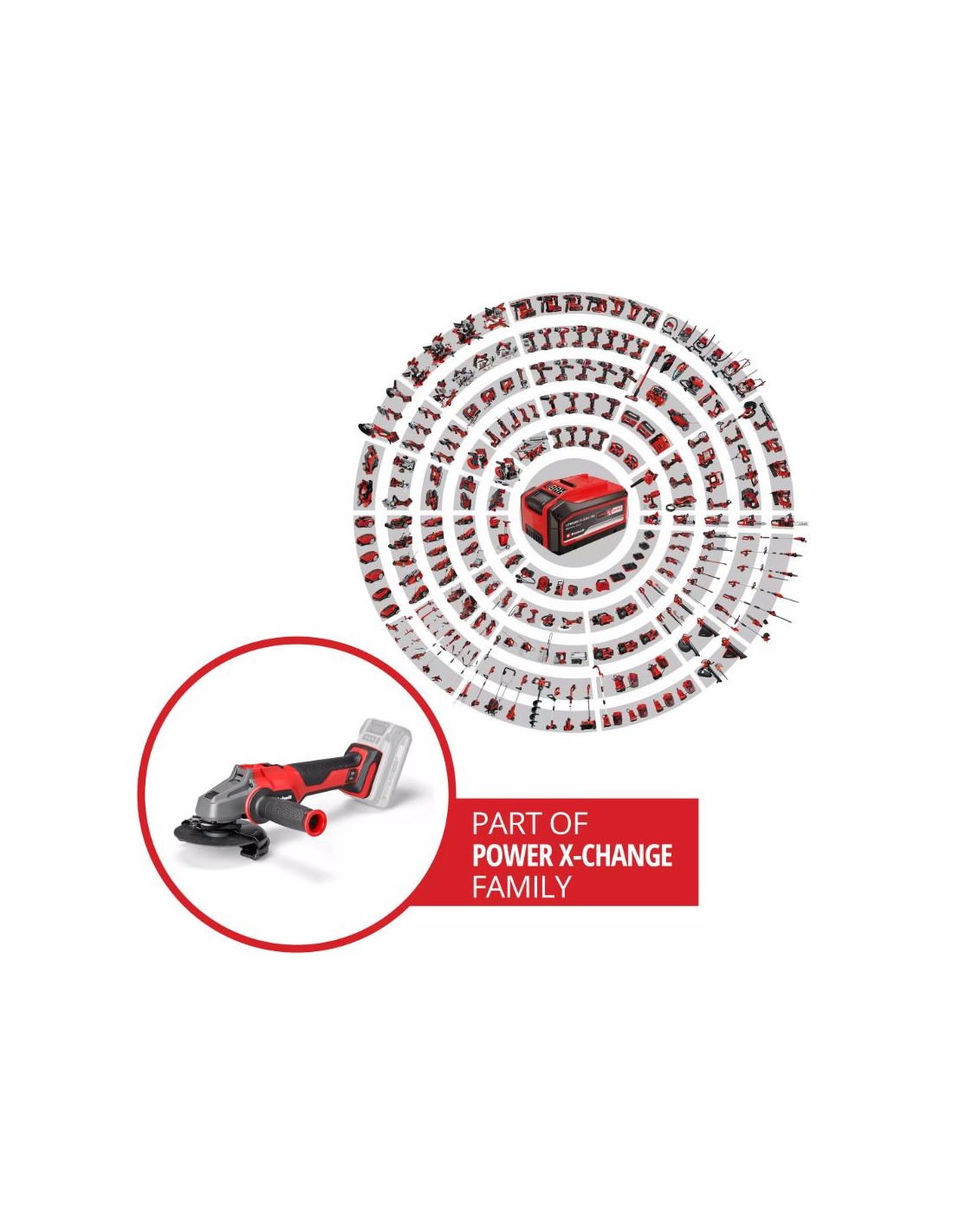 Smerigliatrice angolare a batteria 18V brushless disco 115mm taglio 28mm Einhell Smerigliatrice angolare a batteria 18V brushless disco 115mm taglio 28mm Einhell
