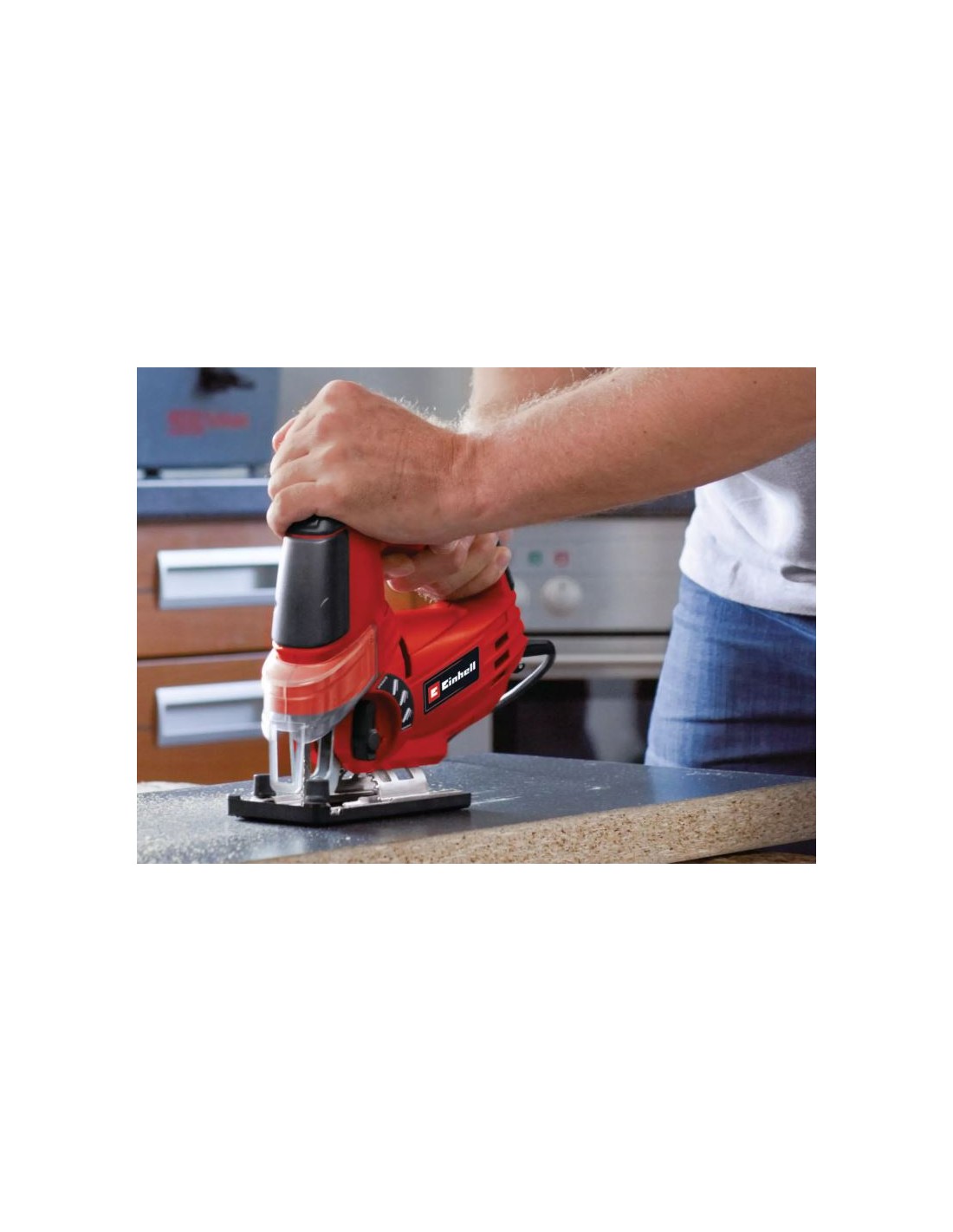 Seghetto alternativo elettrico per legno e metallo con valigia Einhell TH-JS 85 Seghetto alternativo elettrico per legno e metallo con valigia Einhell TH-JS 85