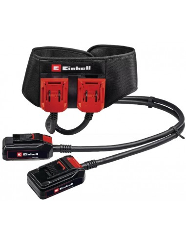 Cintura imbottita e regolabile per batterie Einhell GE-PB 36/18 doppio slot per elettroutensili tagliasiepi, potatori, motoseghe