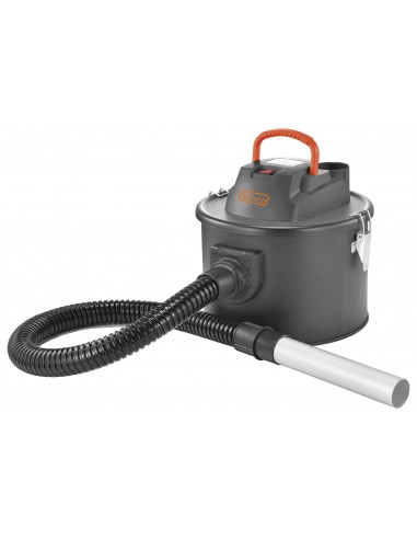 Bidone aspiracenere Vinco potenza 800 W serbatoio10 litri soffiatore tubo 80 cm per camini e stufe