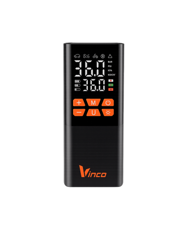 Compressore portatile a batteria ricaricabile per auto Vinco 60 W gonfiaggi rapidi display LCD