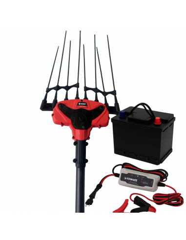 Abbacchiatore per raccolta olive Telescopico Blue Bird EGEO 22-50 AT con batteria e caricabatteria