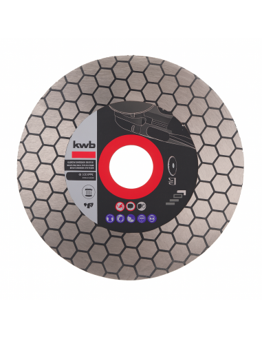 Disco diamantato per taglio e rettifica extra fino Einhell KWB 115 mm a secco e acqua per gres ceramica e pietra naturale