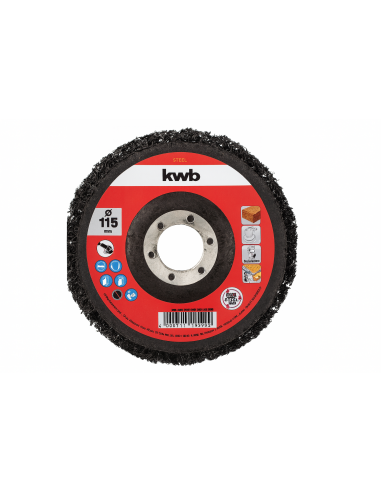 Disco per decappaggio Einhell KWB 115 mm per metallo acciaio inox pittura vernice plastica legno