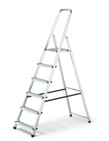 Scala leggera casalinga in alluminio 6 gradini 3,20 mt Gierre ALL166 per uso domestico