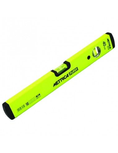 Livella a bolla 50 cm manuale con tappi in gomma antiscivolo antiurto Metrica Flash