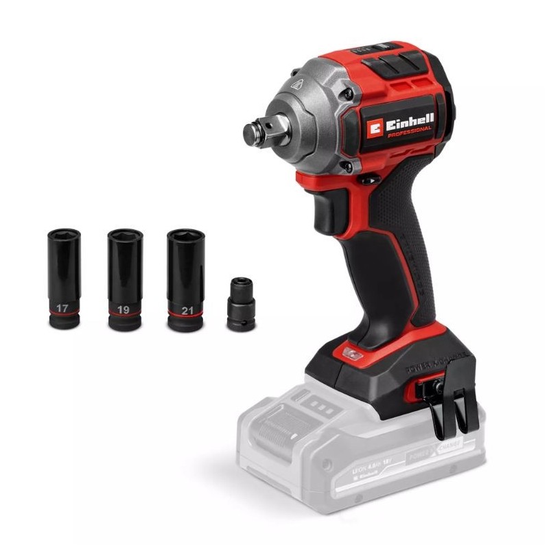 Avvitatore compatto a impulsi 1/2" batteria 18 V Einhell TP-CW 18/260 coppia 260 Nm Brushless