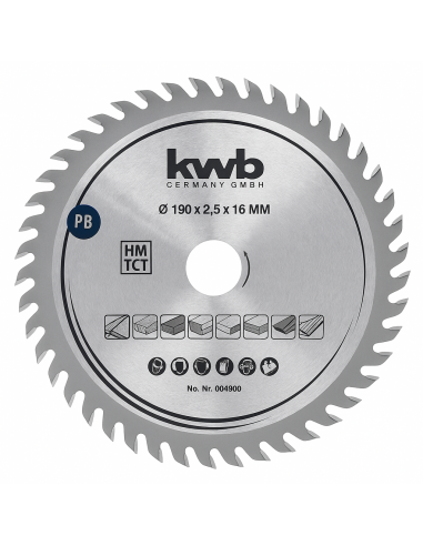 Disco Lama sega circolare legno 210x30 mm 1,2 mm per taglio fine Kwb Einhell