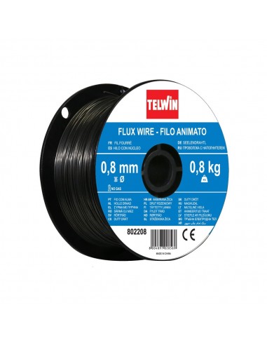 Bobina filo animato Telwin da 0,8 mm peso 0,8 Kg per saldatrice a filo continuo MIG/MAG